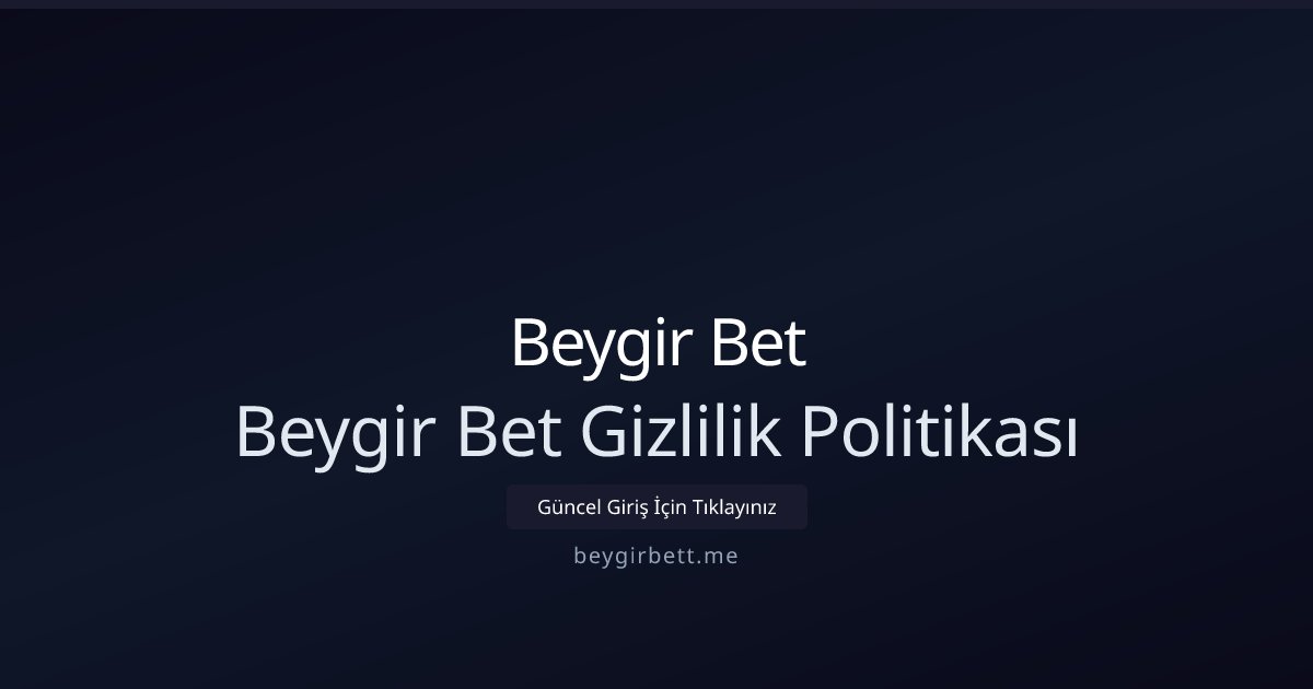 Esas Casino Esas Casino Gizlilik Politikası